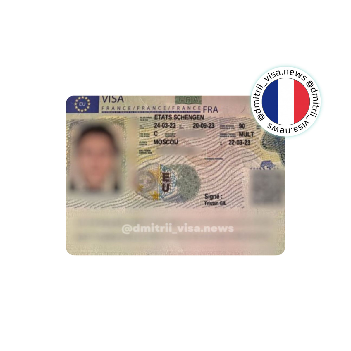 Виза во Францию на полгода