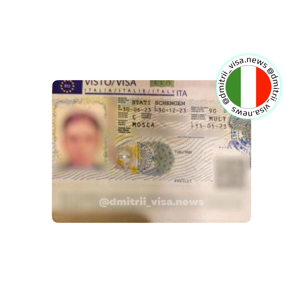 Виза в Италию на 6 месяцев