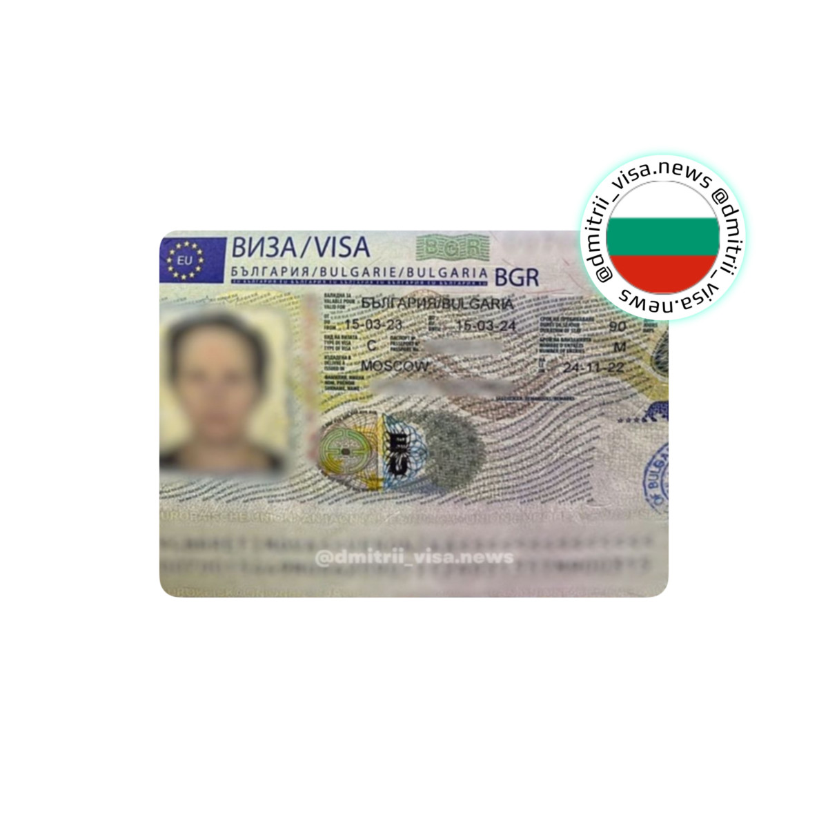 Виза в Болгарию на 1 год