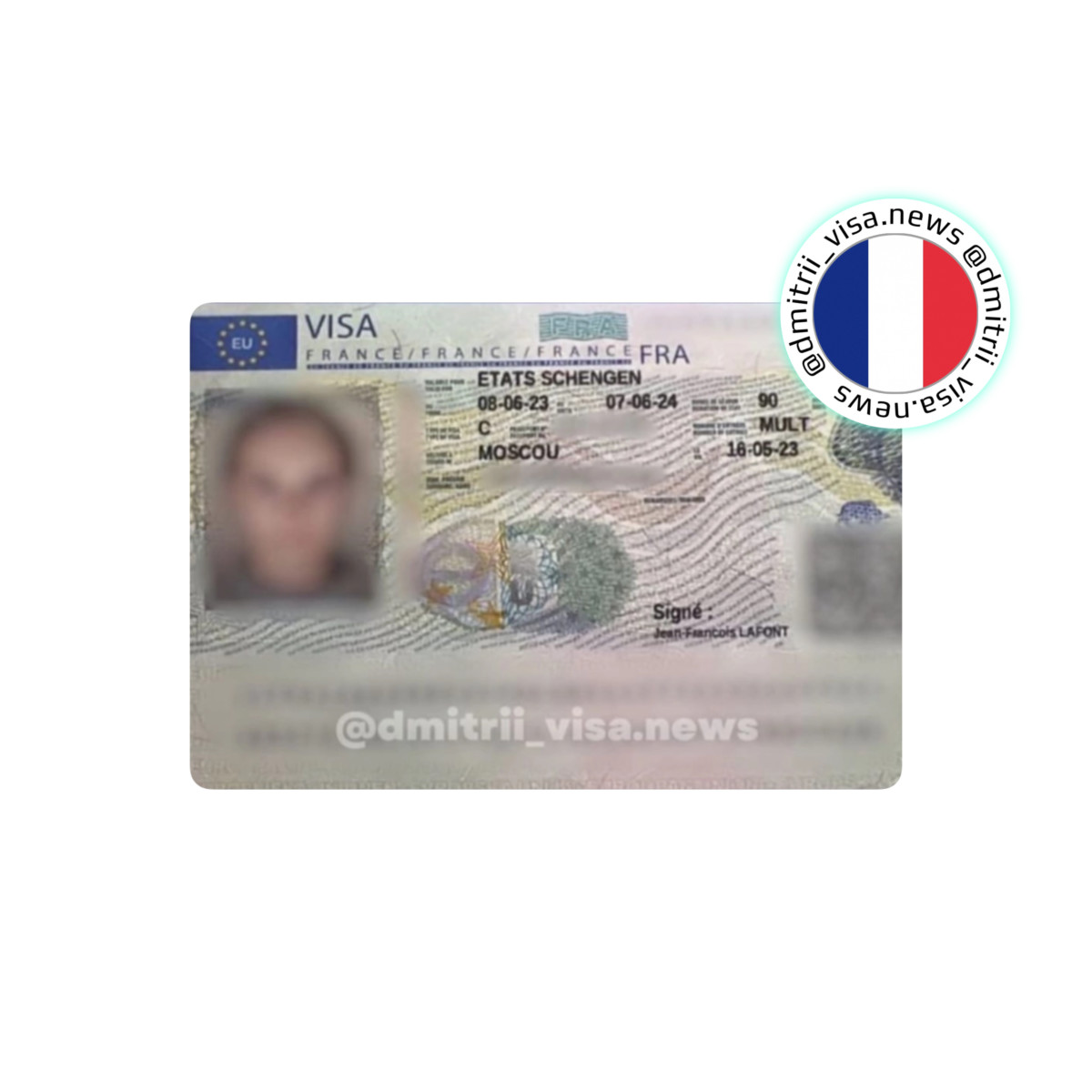 Виза во Францию на 1 год