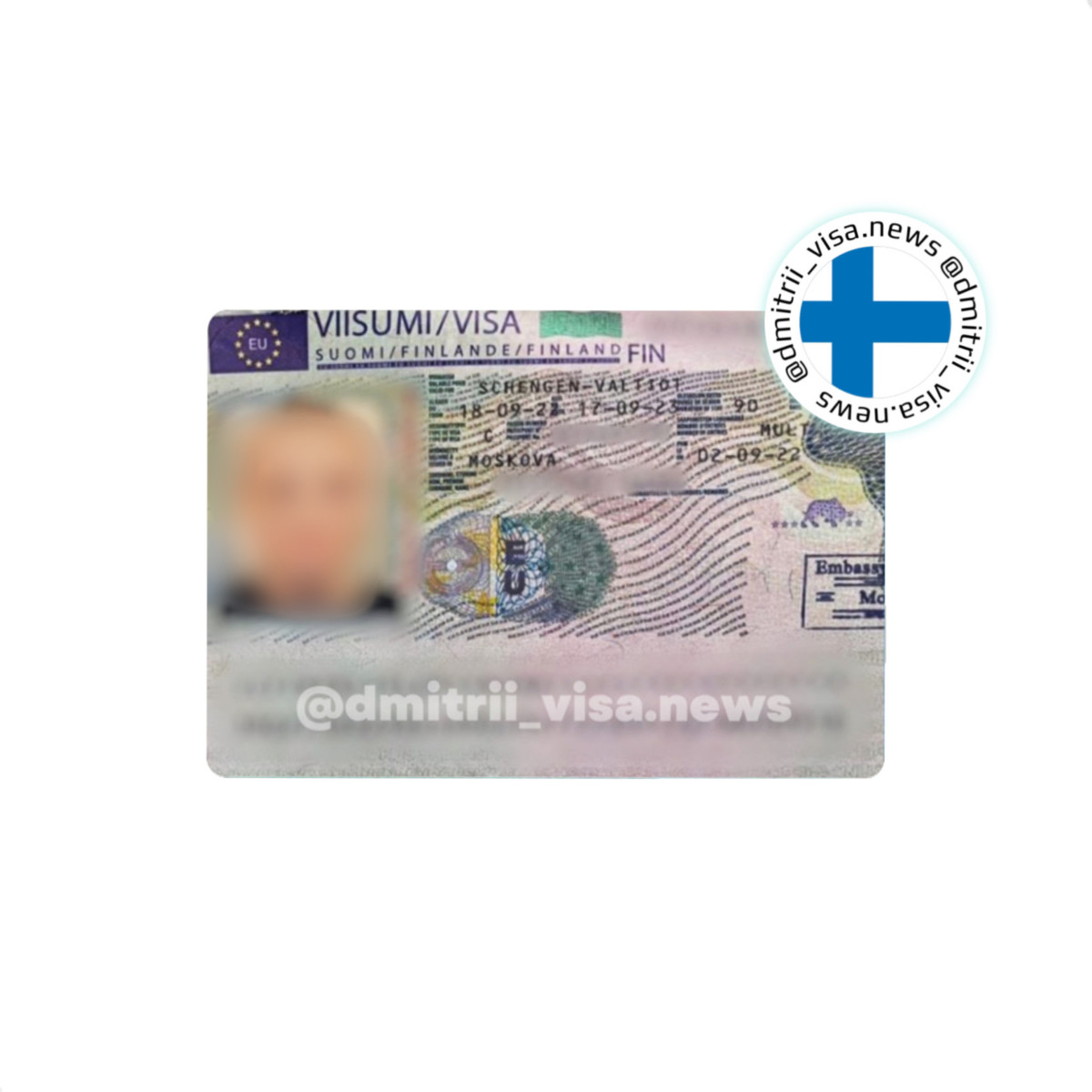 Финская виза на 1 год