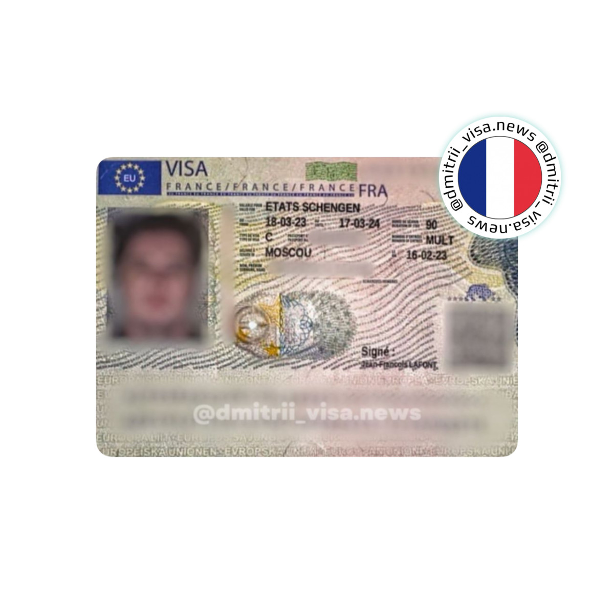 Виза во Францию на 1 год