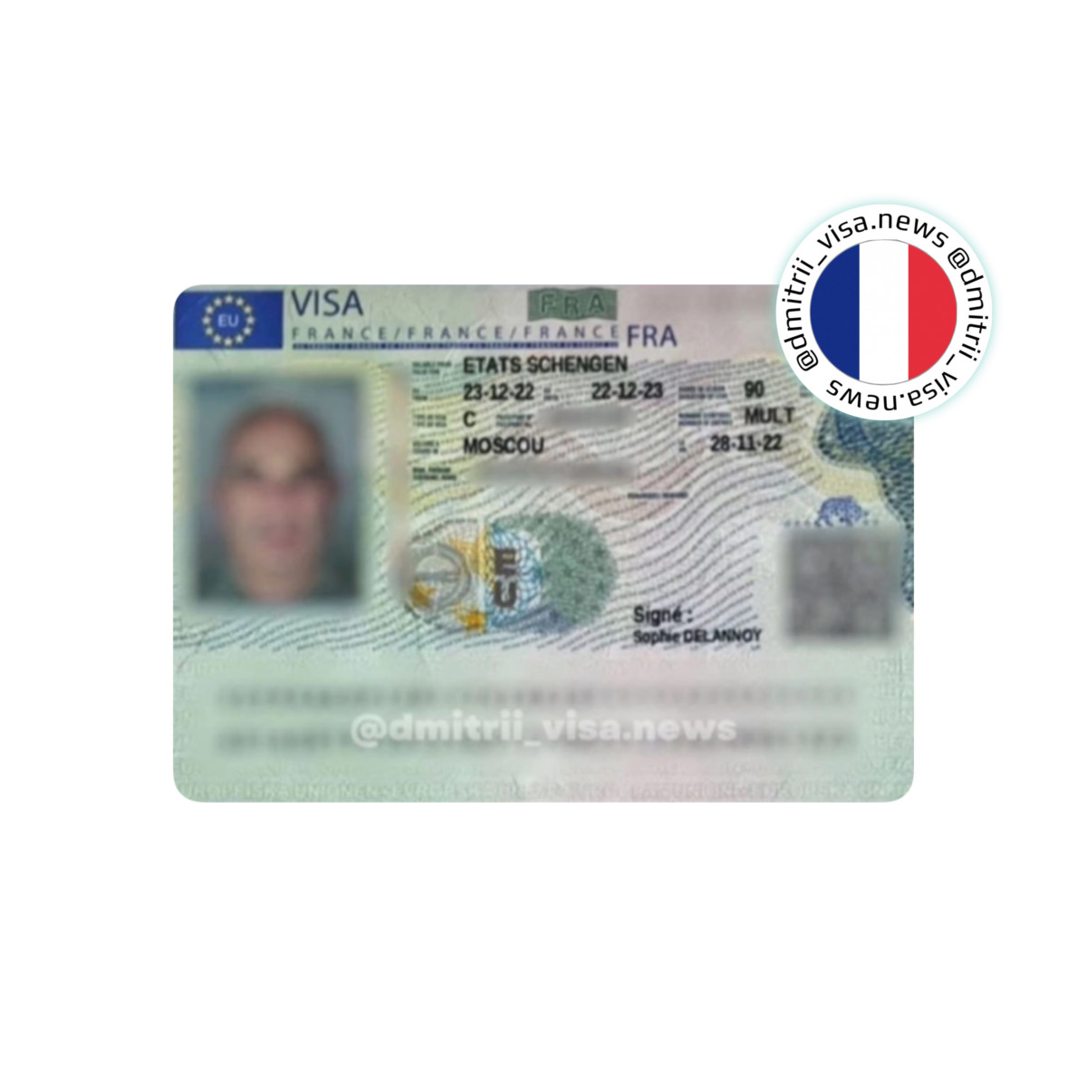 Виза во Францию на 1 год