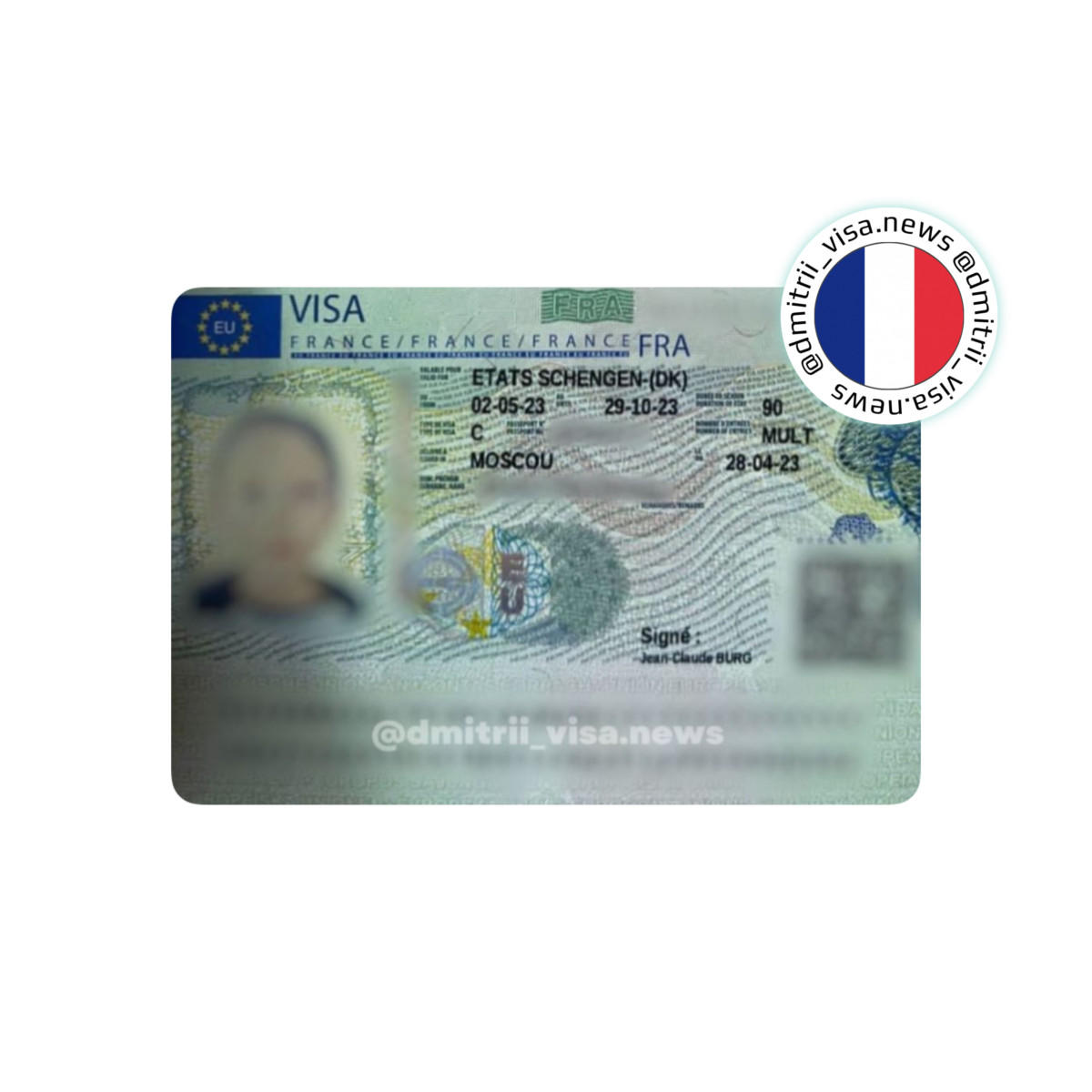 Визы во Францию на полгода для всей семьи