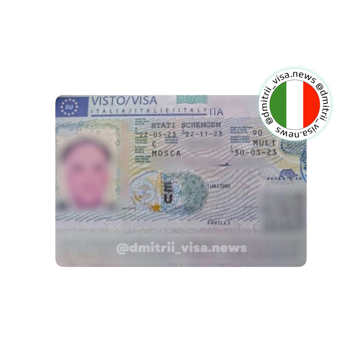 Виза в Италию на 6 месяцев