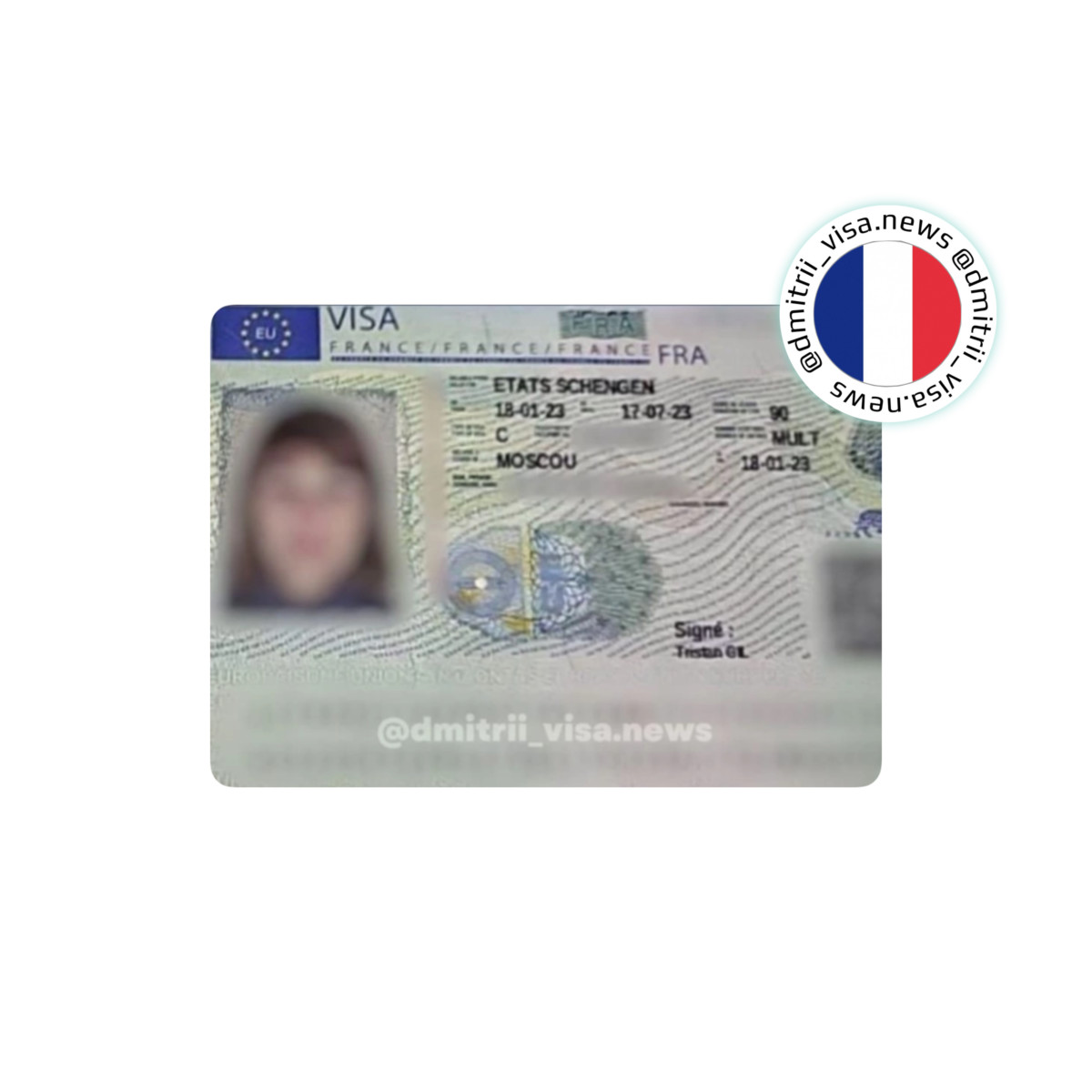Виза во Францию на полгода