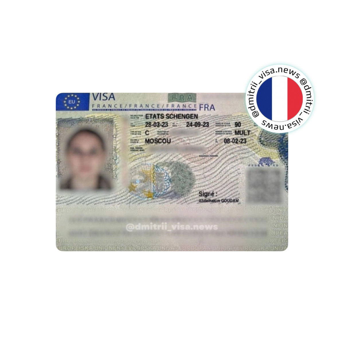 Виза во Францию на полгода
