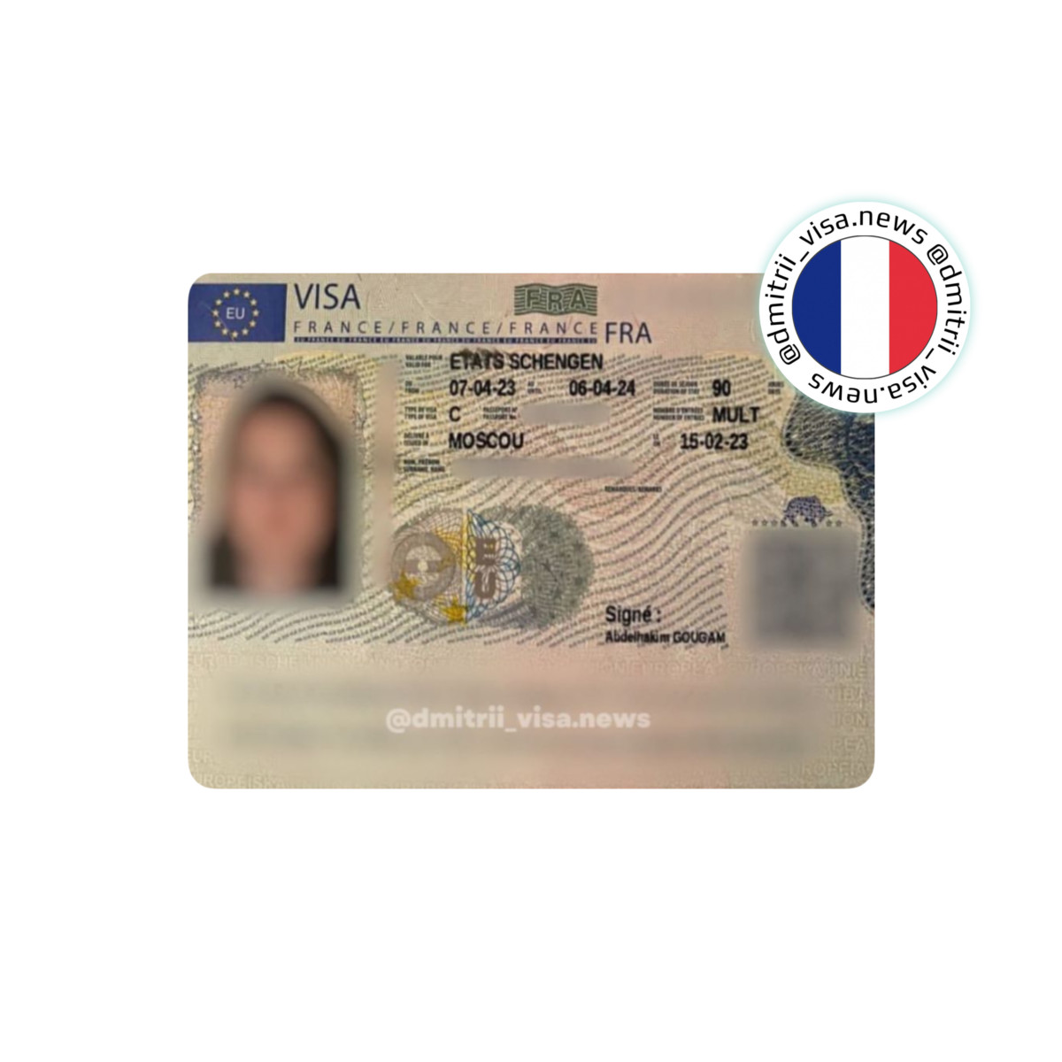 Виза во Францию на 1 год