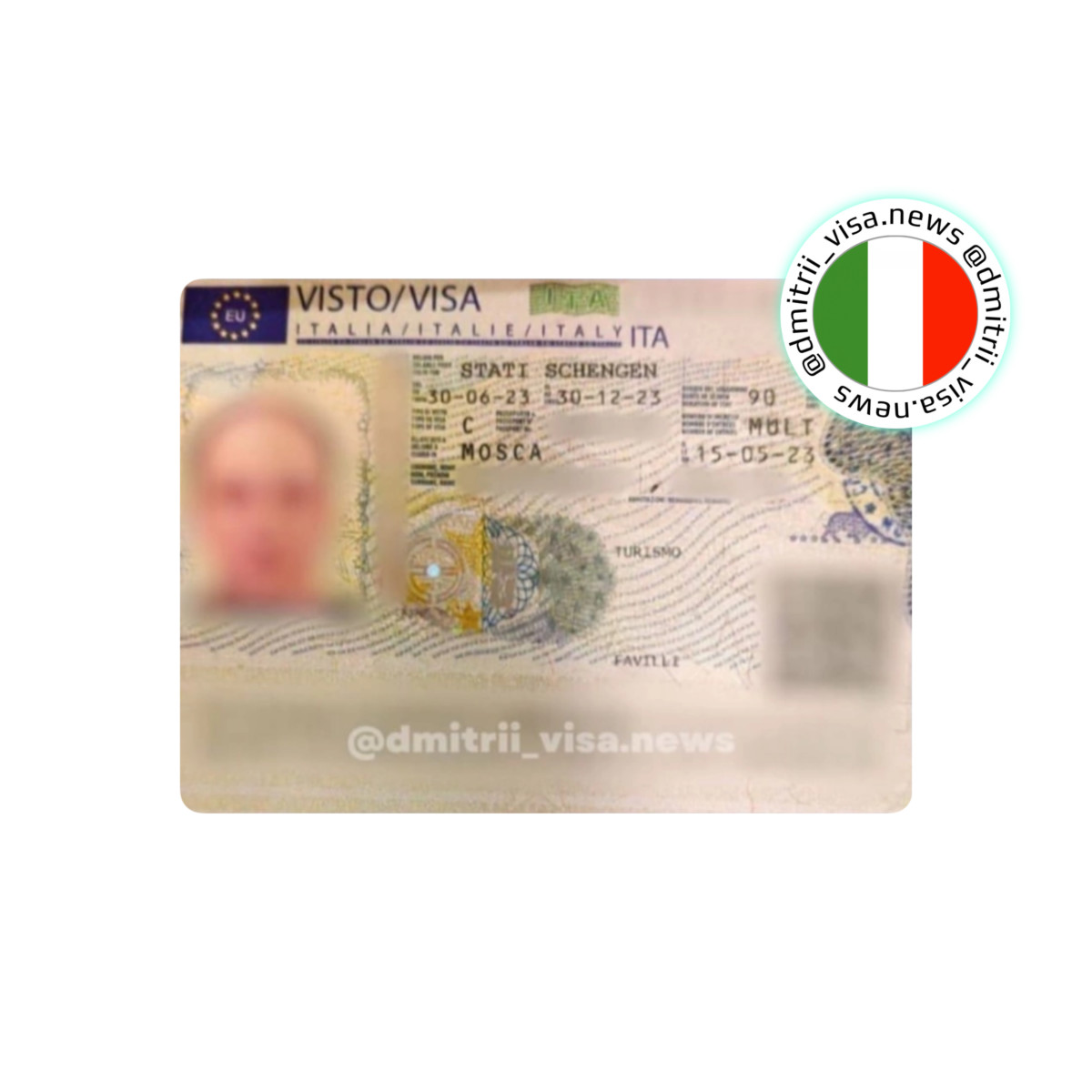 Виза в Италию на 6 месяцев