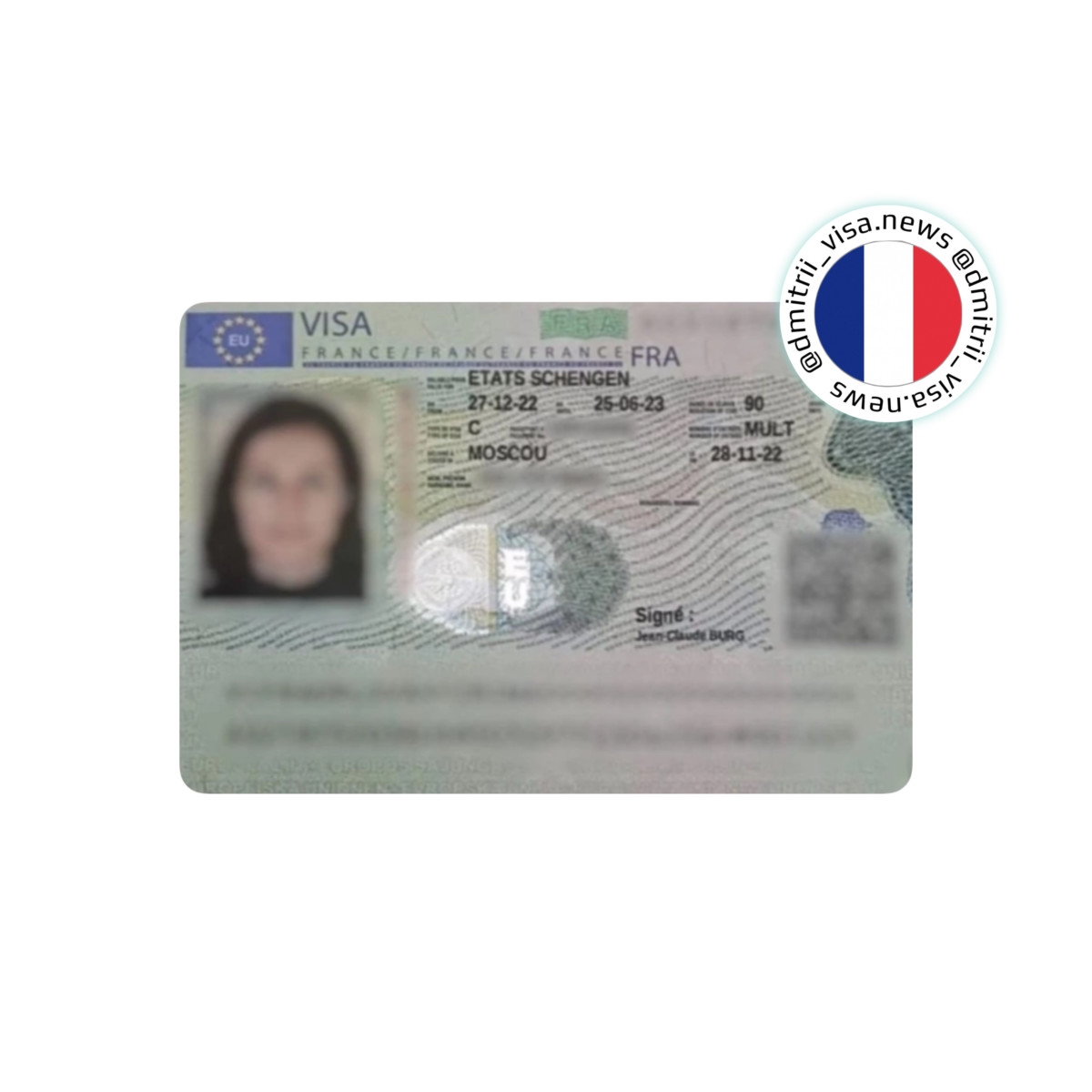 Виза во Францию на полгода