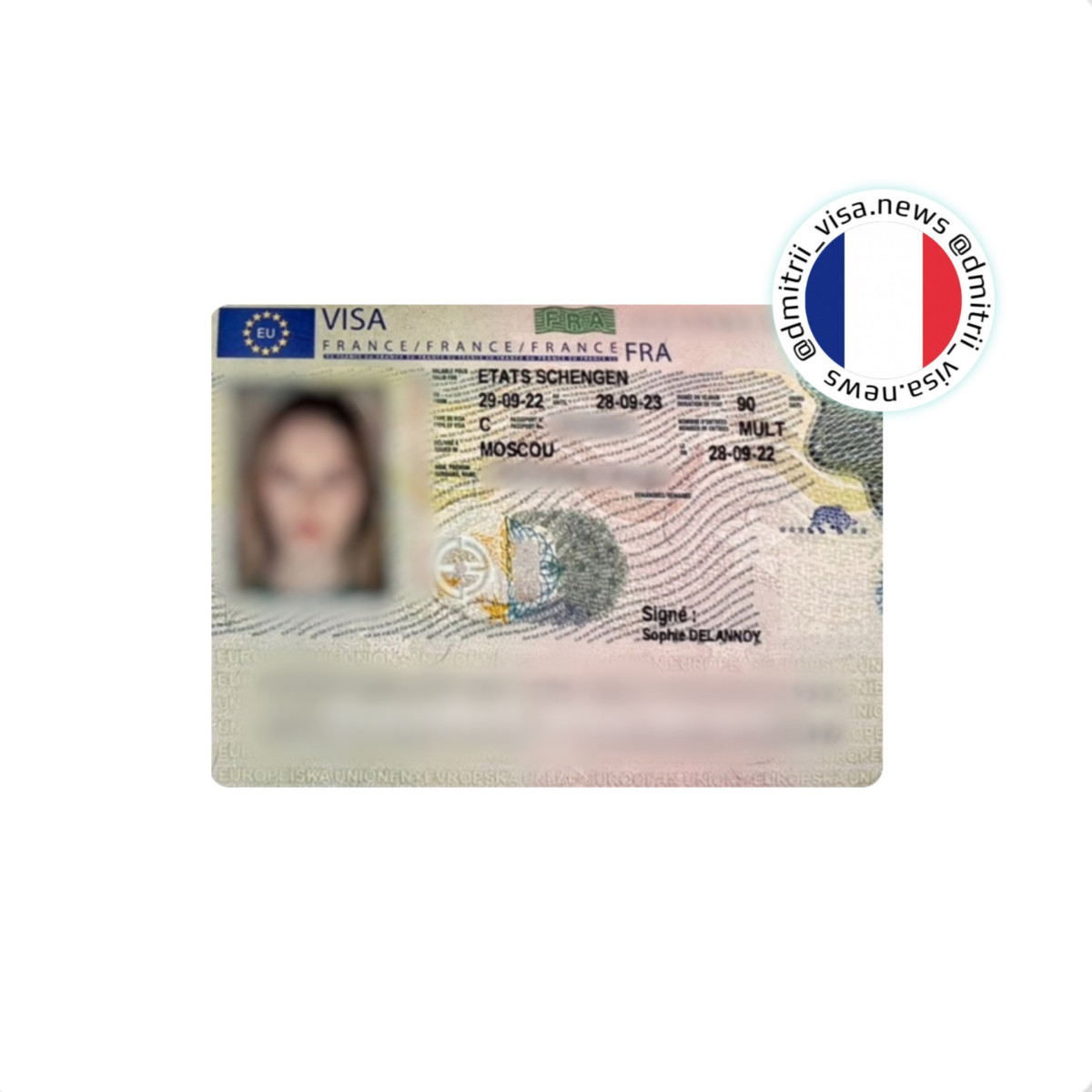 Виза во Францию на 1 год