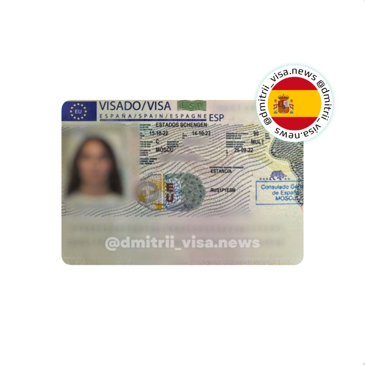 Виза в Испанию на 1 год