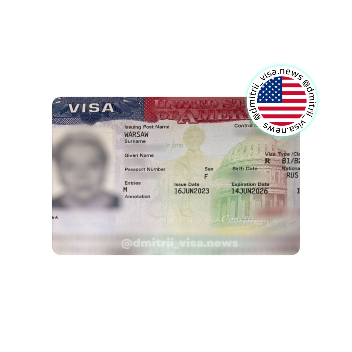 Визы в США для всей семьи