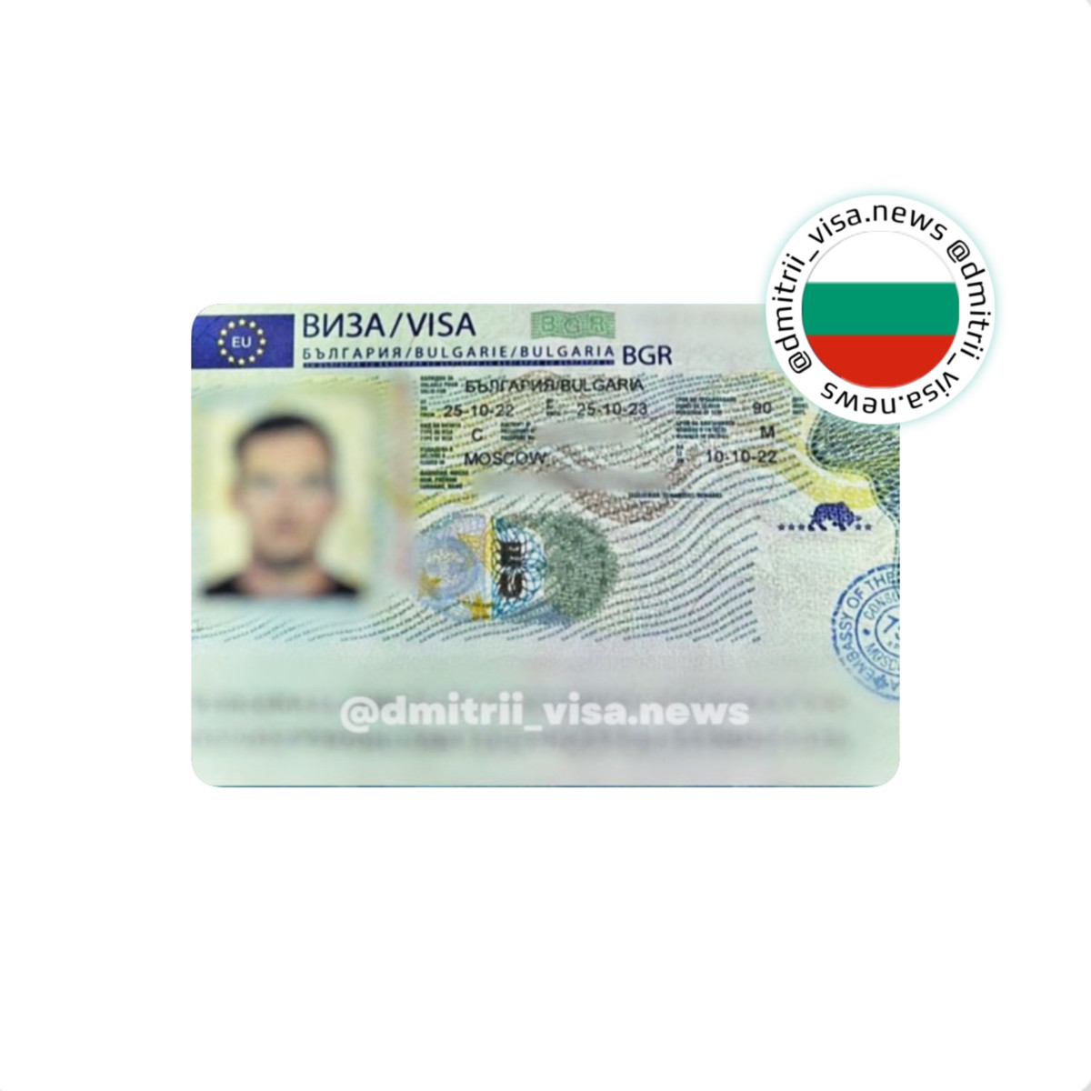 Визы в Болгарию на 1 год