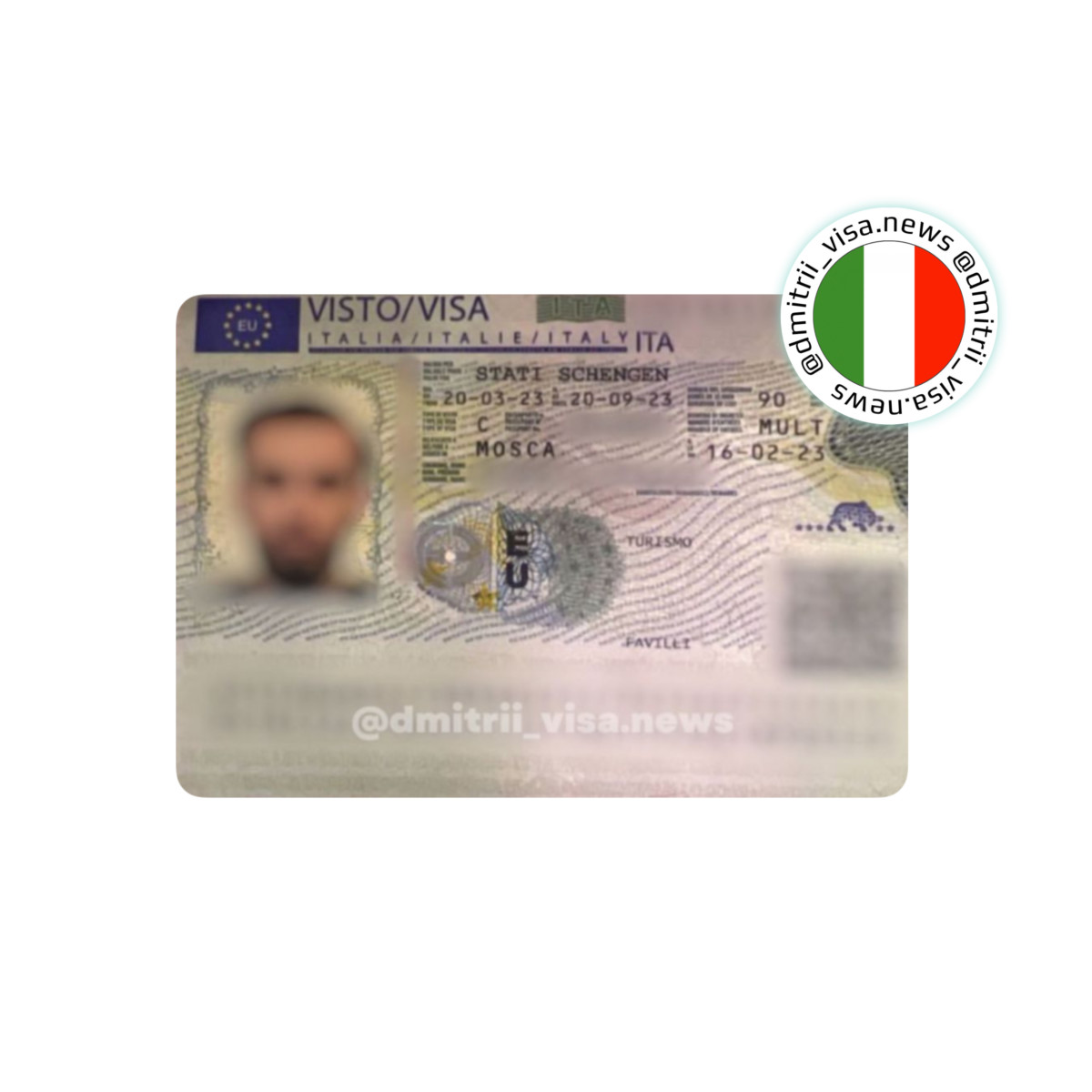 Виза в Италию на 6 месяцев