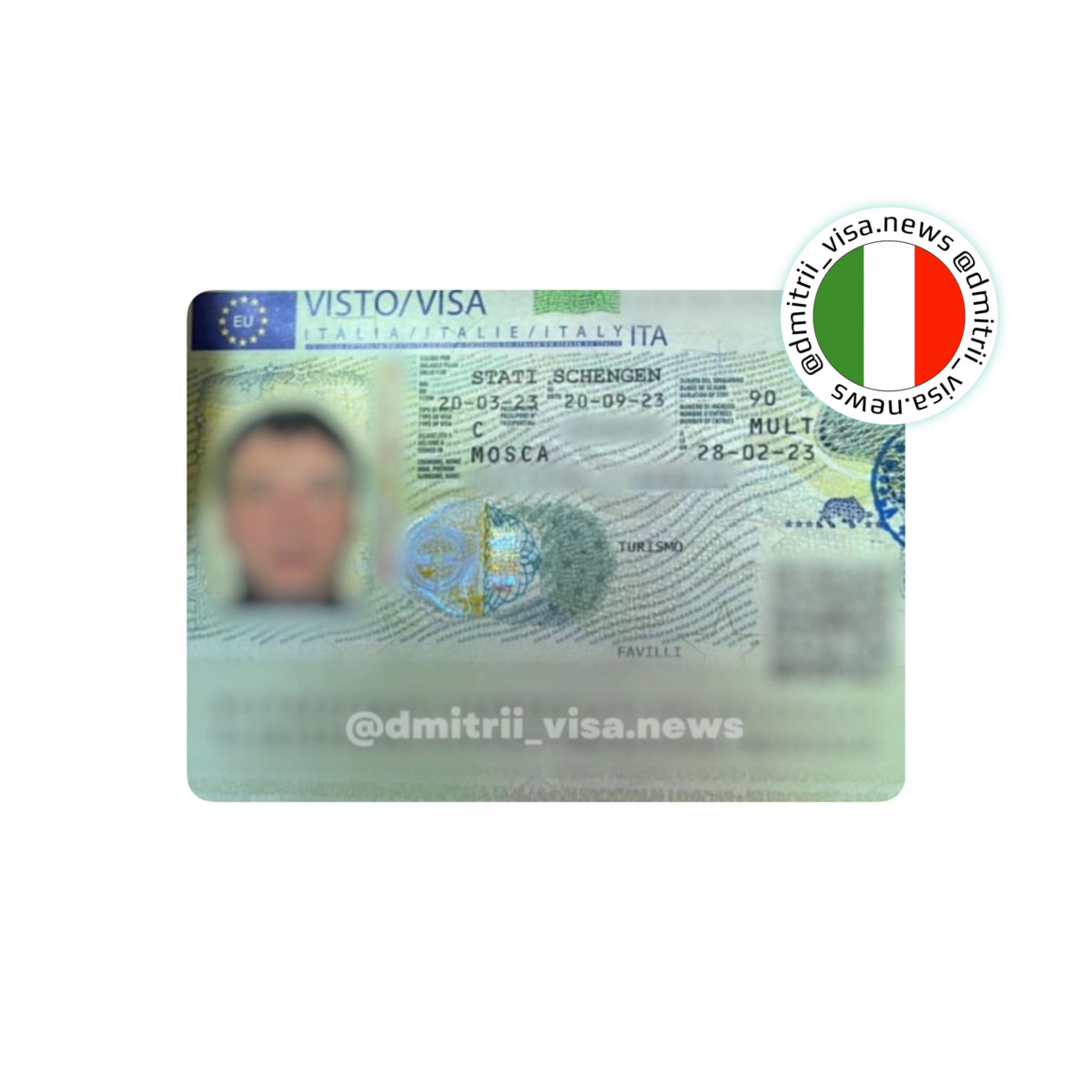Виза в Италию на 6 месяцев
