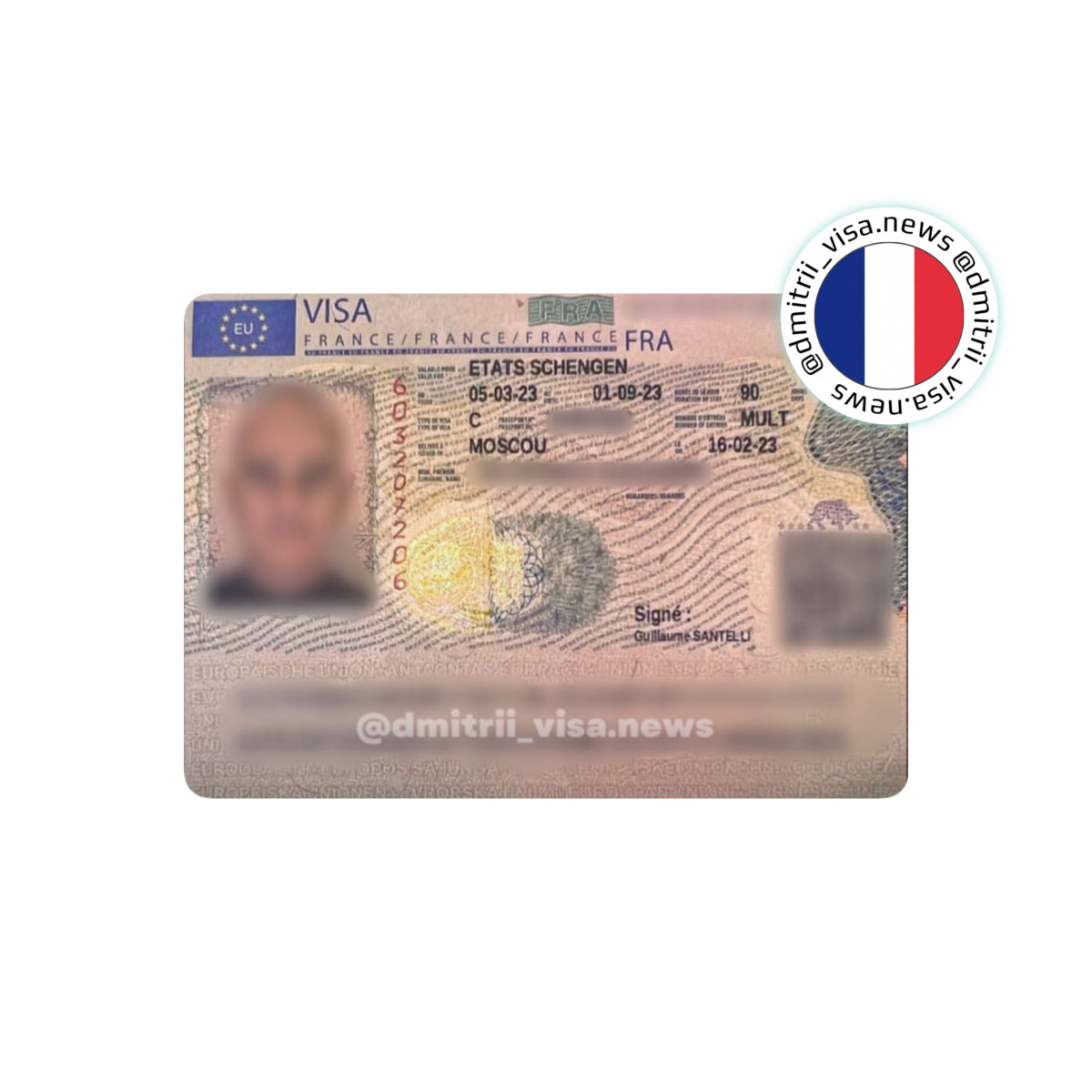Виза во Францию на полгода