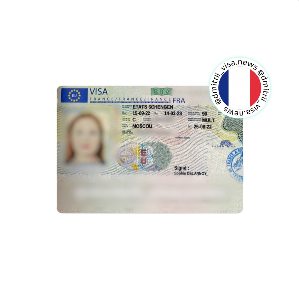 Французская виза на полгода