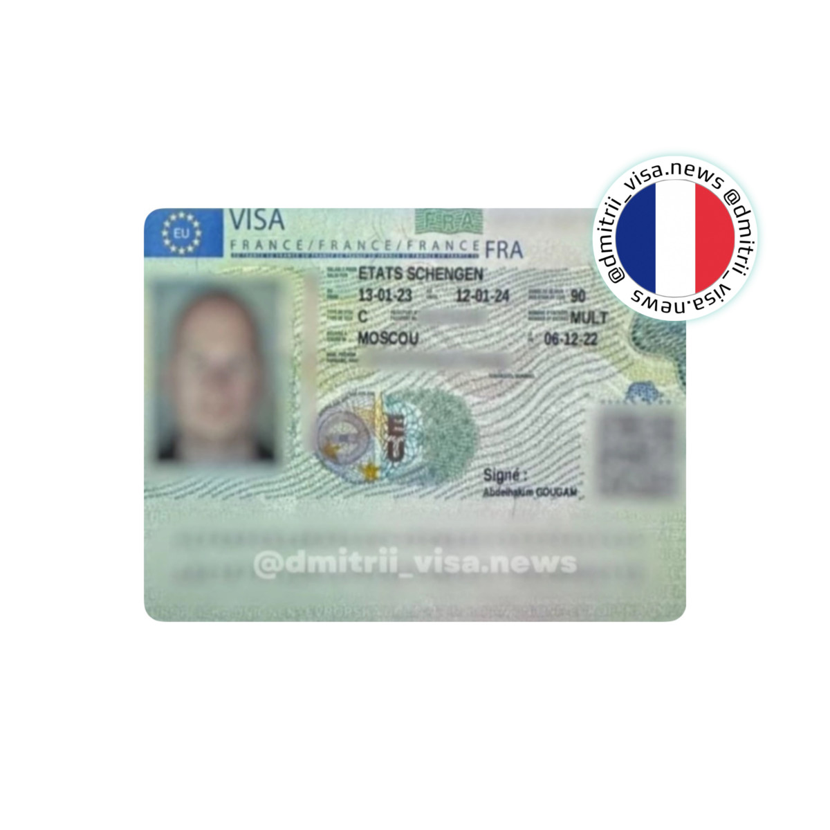 Виза во Францию на 1 год