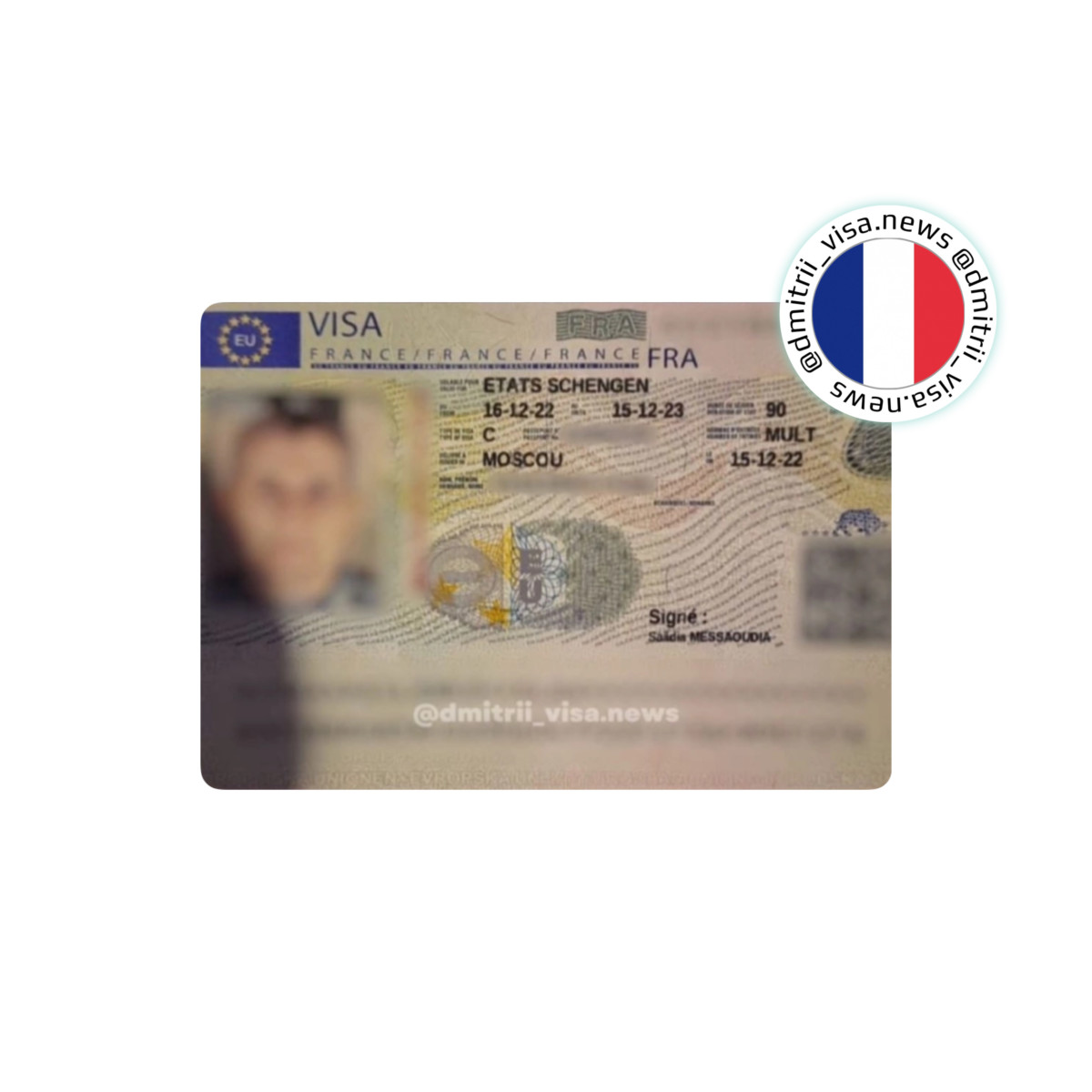 Виза во Францию на 1 год