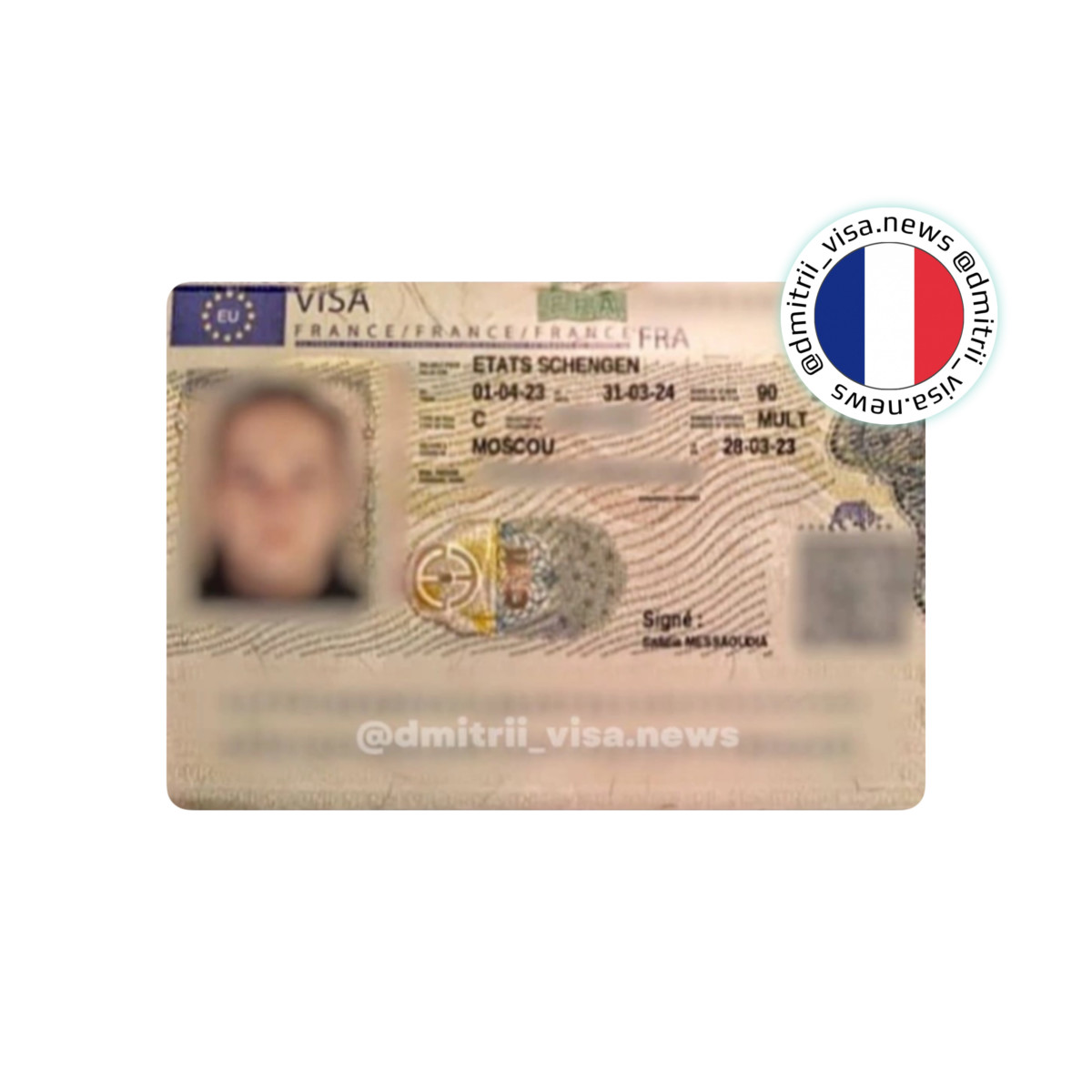 Виза во Францию на 1 год